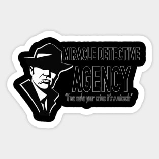 Miracle Detective Agency Sticker